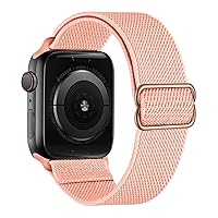Stretchy Nylon Solo Loop Compatible with Apple Watch Bands 38mm 40mm,Adjustable Braided Sport Elastic Watch strap for iWatch Series 6/SE/5/4/3/2/1