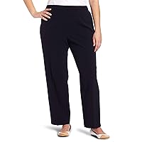Briggs New York Women's Plus Size Pull on Dress Pant Average & Short Length