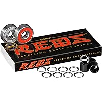 Bones Reds Bearings 8 pk w/Spacers & Washers Bundle