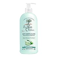 Light Body Lotion - Aloe Vera And Green Tea - Express Moisturizing - No Greasy Or Sticky Feeling - Skin Is Soft And Silky - For Normal Skin - 8.4 oz