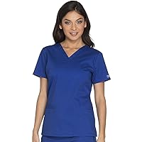Scrubs for Women Workwear Core Stretch V-Neck Top, Soft Brushed Twill WW630