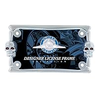 United Pacific 50075 Chrome Skull Motorcycle License Plate Frame