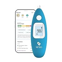Smart Ear Thermometer for Fever - Medical Infrared Termometro - FDA Cleared for Body Temperature Readings for All Ages - Connects to a Smartphone App to Track Symptoms and Get Illness Guidance