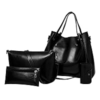 Timsa Women's Handbag, Popular, Tote Bag, Set of PU Leather, Korean Shoulder Bag, Cute, Fashionable, Popular, Fashion, Shoulder Bag, Wallet, Multifunctional, Lightweight, For School or Work, Women's,