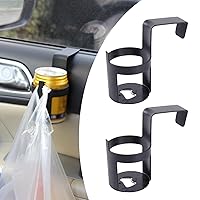 2 PCS Car Cup Holder, Waterproof Durable Portable Vehicle Cup Mount Replacements, Universal Automotive Cup Storage Accessories for Treadmill Refrigerator (Black #5.11In x 2.55In x 4.52In)