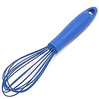 Chef Craft Premium Silicone Wire Cooking Whisk, 10.5 inch, Blue