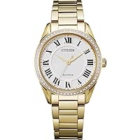 Citizen Women's Eco-Drive Dress Classic Arezzo Diamond Watch, 3-Hand and Sapphire Crystal