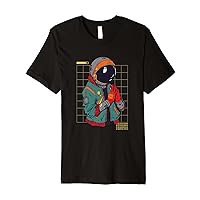 space spaceman science cosmonaut cyberpunk programmer cyberp Premium T-Shirt