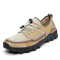 Men's Work & Safety Track Shoes Out Sneakers Sport Cross-Country-Running Summer Low-top Air Hole Air Mesh Breathable Handmade Non Slip Hard-Wearing