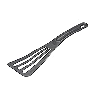 Matfer Bourgeat Exoglass® High Temperature Pelton Slotted Spatula, Professional Fish Turner, Safe for Nonstick Pans, Grey