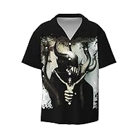 Celtic Frost to Mega Therion Men Fashion Hawaiian T Shirt Funny Button Down Clothes Short Sleeve Tops