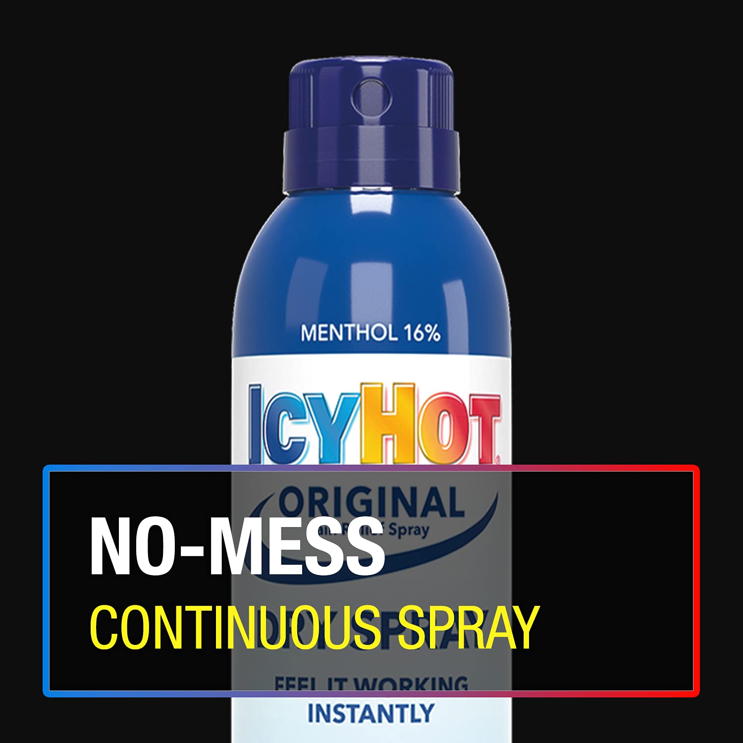 Icy Hot Pain Relief Dry Spray, Maximum Strength with Menthol, 4 Ounces