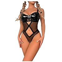 Sexy lace Comfortable Dress Long Johns Sleepwear Bustier Clothing Panties Underwear Tops Cotton Warm Clothes