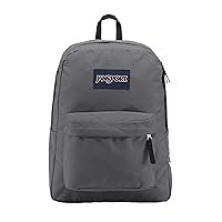 JanSport SuperBreak One Backpacks - Durable, Lightweight Bookbag with 1 Main Compartment, Front Utility Pocket with Built-in Organizer - Premium Backpack, Graphite Grey