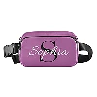 Custom Rose Red Fanny Pack for Women Men Personalizied Belt Bag Crossbody Waist Pouch Waterproof Everywhere Purse Fashion Sling Bag for Carrying All Phone