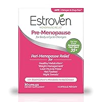Pre-Menopause Relief, 30 Ct., Clinically Proven Ingredients, Provides Menopause Relief plus Night Sweats & Hot Flash Relief, Drug-Free or Estrogen Free