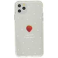 Ciara Sweet Strawberry ci04802501-01-ip11prm White Cushion Bumper Case for iPhone 11 Pro Max 01 (Clear)