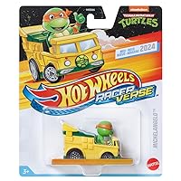Hot Wheels RacerVerse Michelangelo in Party Wagon 1:64 Diecast Vehicle