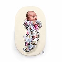 Topponcino Company Topponcino Baby Support Pillow (Natural) | The Authentic Montessori Newborn Lounger, Infant Holding Pillow & Tummy Time Mat | Montessori Baby Essential | 100% Natural Cotton