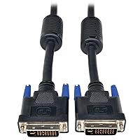 Tripp Lite DVI-I Dual Link Digital and Analog Monitor Cable (DVI-I M/M), 2560 x 1600, 6-ft.(P560-006-DLI),Black