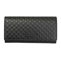 Gucci Micro Guccissima Black Leather Long Wallet 449396 Bmj1g 1000