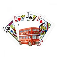 Britain UK London Red Double Decker Bus Poker Playing Magic Card Fun Board Game