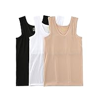 BaronHong Tomboy Chest Binder IceSilk Pullover Masculine Long Tank Top Breathable Sturdy Stretchy