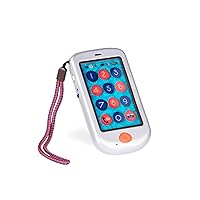 Hi!! Phone - Silver- Pretend Play Smartphone – Interactive Kids' Cellphone – Sounds & Songs – Toy Phone for Toddlers – 18 Months +