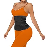 Women Waist Trainer Cincher 3 Straps - Tummy Control Sweat Girdle Workout Slim Belly Band for Weight Loss