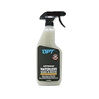 Optimum Waterless Wash and Shine - New Spray Waterless Car Wash with UV Protection, Interior and Exterior Car Cleaning Spray (17 oz.)
