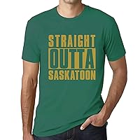 Men's Graphic T-Shirt Straight Outta Saskatoon Eco-Friendly Limited Edition Short Sleeve Tee-Shirt Vintage