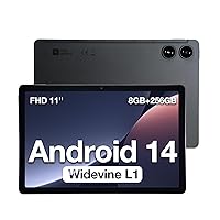 AGM PAD P2 Android 14 Tablet, 11 inch FHD IPS Display, 1200X1920, MTK G99, w/Widevine L1 Certification, Quad Box Stereo Speakers, 7850mAh, 16(8+8) + 256GB[Expandable to 2TB], GPS, Compass, OTG, WiFi