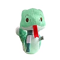 KIDS PREFERRED Harry Potter Slytherin Green Snake Plush Stuffed Animal with Embroidered Details and Green Stripped Scarf Hogwarts House Collectible for Babies, Toddlers, and Kids 6 Inches