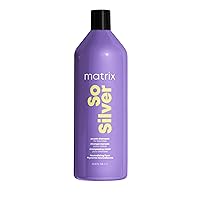 Matrix So Silver Purple Shampoo | Neutralizes Yellow Tones | Color Depositing & Toning | For Color Treated, Blonde, Grey, and Platinum Hair | Packaging May Vary | Vegan