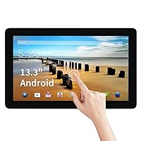 13.3 inch Touchscreen Monitor, Android All-in-One Industrial PC, Built-in Speakers, WiFi & BT, RK3288 RAM 2G & ROM 16G, Smart Screen for POS, Menu Screen, Digital Picture Fram