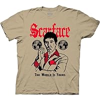 Ripple Junction Scarface Illustration The World is Yours Adult Unisex Crew Neck T-Shirt