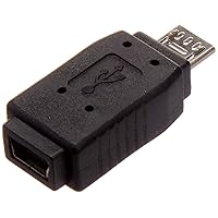 StarTech.com Micro USB to Mini USB 2.0 Adapter M/F - Micro to Mini USB Adapter - Mini USB Adapter - Micro USB to Mini USB (UUSBMUSBMF), Black