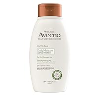 Aveeno Farm-Fresh Oat Milk Sulfate-Free Conditioner with Colloidal Oatmeal & Almond Milk, Scalp Soothing & Moisturizing Daily Conditioner for All Hair Types, Paraben & Dye-Free, 12 Fl Oz
