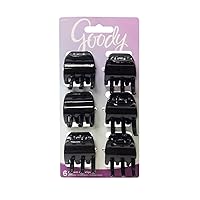 Goody Classics Claw Hair Clip, Half, 6 Count (Pack of 3),(Colors may vary)