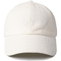 Classic Corduroy Cotton Baseball Caps Vintage Low Profile Dad Hat with Adjustable Strap with Brass Buckle
