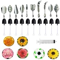 DIY Stainless Steel Flowers Leaves 3D Jelly-Art-Tools Pudding-Nozzle Cake Needles Gelatin Tools