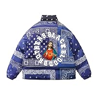 Down jacket Made in Japan Paisley Cool Hiphop Oversize Christ