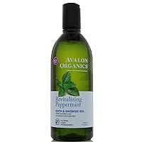 Avalon Organics Bath and Shower Gel Peppermint - 12 fl oz