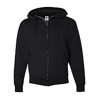 9.5 oz. 50/50 Super Sweats Fleece Full Zip Hood (4999) Black, L