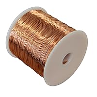 Solid Uncoated Bare Round Copper Wire 99.9% Pure 10 Oz (Dead Soft) (22 Ga - 346 Ft Spool, Dead Soft)