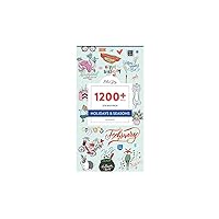 Blue Sky Holidays & Seasons 1200+ Sticker Pack, Planner and Calendar Pack, 4.49” x 9.06”, Full Color, 24 Sheets