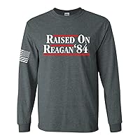 Reagan Bush Presidency Raised On Reagan Political Mens Long Sleeve T-Shirt