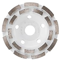 BOSCH DC518 5 in. Double Row Segmented Diamond Cup Wheel for Concrete