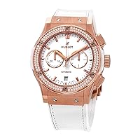 Hublot Classic Fusion 18kt Rose Gold Diamonds Chronograph Automatic Ladies Watch 541.OE.2080.LR.1104