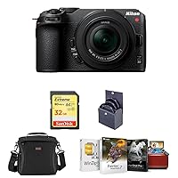 Nikon Z 30 DX-Format Mirrorless Camera with 16-50mm Lens, Bundle with Corel Mac Photo Editing Software Suite, 32GB SD Memory Card, Bag, 46mm UV, CPL and ND Filters